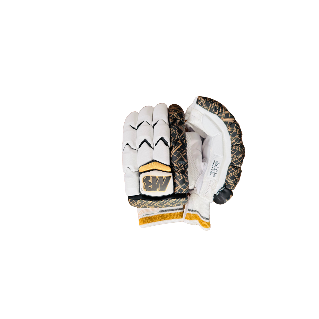 MB Malik Batsman Gloves – Gold Edition