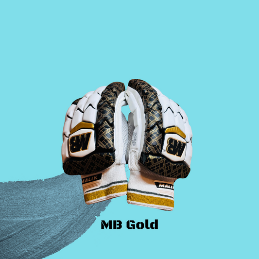 MB Malik Batsman Gloves – Gold Edition